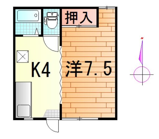 アミューズ71の物件間取画像